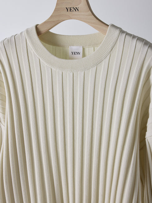 【 予約:2月上旬 】RIB KNIT LONG TEE /Y261-91014